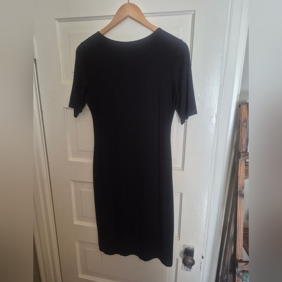 Velvet Torch Classic Black Short Sleeve Dress Soft And Comfy L - Picture 4 of 4